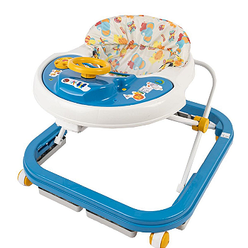 Andador Bebê Infantil Musical Sonoro Azul Primeiros Passos