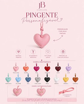 Pingente Coração Personalizável JB Signature
