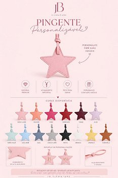 Pingente Estrela Personalizável