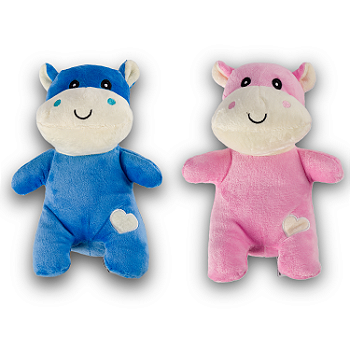 Chocalho Para Bebê Pelúcia Hipopótamo Love