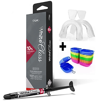 Clareador White Class 10% + 1 Par de Moldeira