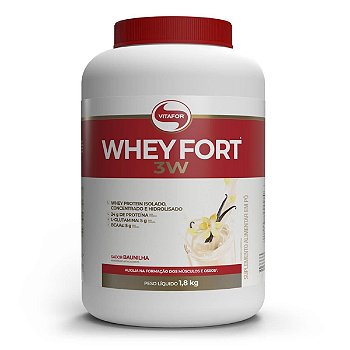 WHEY FORT 3W POTE 1800G BAUNILHA