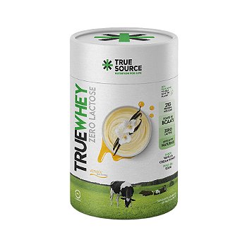 PROTEINA TRUE WHEY ZERO LACTOSE VANILLA CREAM HONEY POTE 900G - TRUE SOURCE