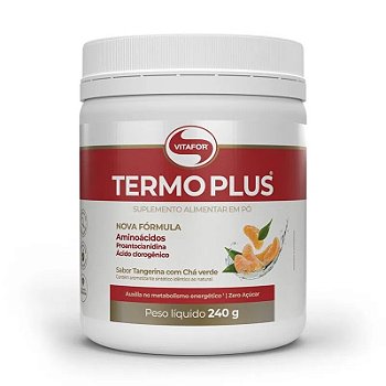 TERMO PLUS POTE 240G TANGERINA COM CHA VERDE
