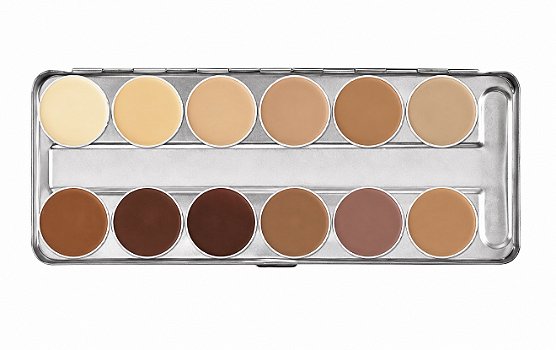 Kryolan Paleta 12 Cores Dermacolor Camuflagem