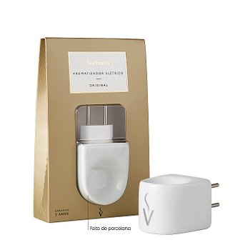 Difusor Aromarizador Elétrico Via Aroma Original Porcelana