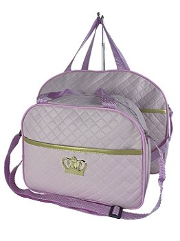 Kit Mala Bolsa Maternidade 2 Peças Vies - Rosa Bebe