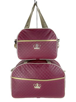 Kit Mala Bolsa Maternidade 2 Peças Vies - Vermelho