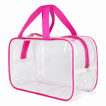 Bolsa Necessaire Transparente Feminina Organizadora Pink