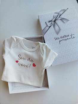 KIT SOU DA VOVÓ - BODY E CAIXA PRESENTE KIKO BABY 03869