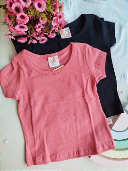 BLUSA HAVE FUN BASICA MANGA CURTA ROSA JUJUBA 28271