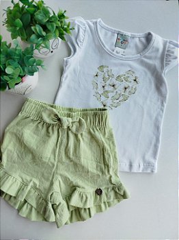CONJUNTO HAVE FUN BUTTERFLY BRANCO COTTON 30453