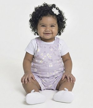 JARDINEIRA HAVE FUN ESTAMPADA LILAS MOLETIM 30631