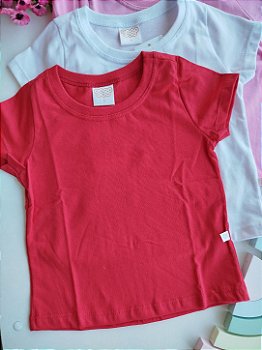 BLUSA HAVE FUN BABY LOOK BASICA VERMELHA 28269
