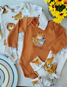 TRIO KIKO BABY 2 BODIES MANGA LONGA E CALÇA 14943