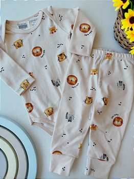 CONJUNTO KIKO BABY BODY LONGO E CALÇA VIRA PÉ 14943C