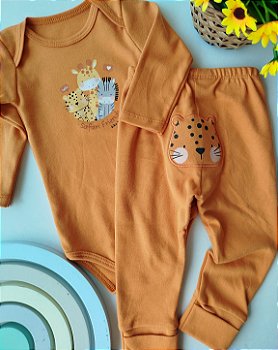 CONJUNTO KIKO BABY BODY LONGO E CALÇA VIRA PÉ 14943B