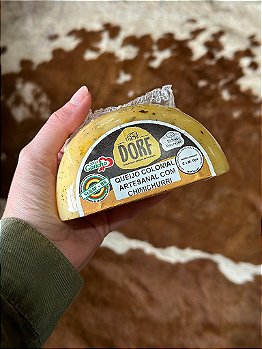 QUEIJO COLONIAL ARTESANAL COM CHIMICHURRI DORF - MEIA LUA