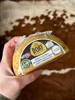 QUEIJO COLONIAL ARTESANAL COM TOMATE SECO E MANJERICÃO DORF - MEIA LUA