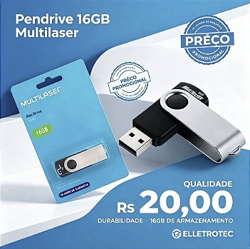 PENDRIVE MULTILASER 16GB