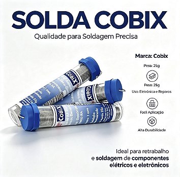 TUBINHO DE SOLDA COBIX 1,0MM