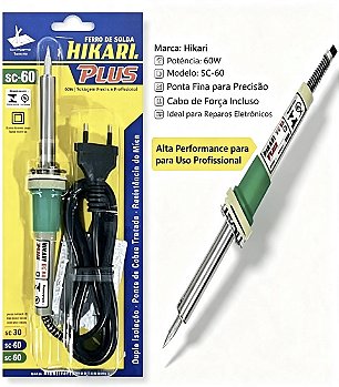 FERRO DE SOLDA HIKARI 60W