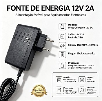 FONTE 12V/2A