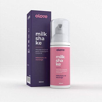 Mousse beijável para massagem corporal Olove Milkshake