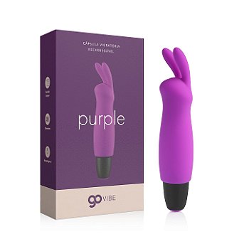 Cápsula Vibratória Mult. Recarregável Go Vibe Purple