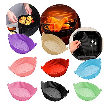 Forma de Silicone para Air Fryer 20 cm Reutilizável