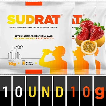 Kit 10 Sudrat Sache Eletrólito 10g - Suplemento em Pó