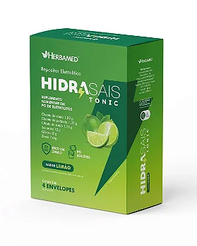 Hidrasais Tonic Eletrólitos 4 Envelopes Faz 4 Litros
