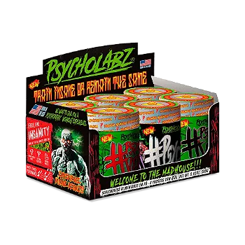 Kit Pré-Treino Insano Psycholabz 6 Potes de 80 grs