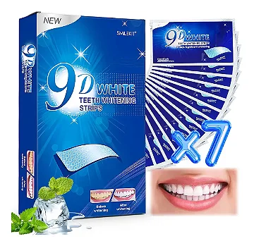 Fitas Clareadoras 9D White 14 Fitas Sorriso Branco