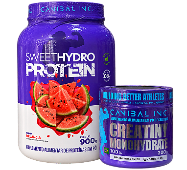Kit Canibal Inc Sweet Hydro 900g + Creatina 300g