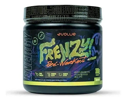 Pré Treino Frenzy 300g Evolue Com Citrulina
