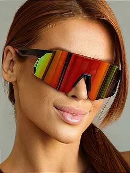 Óculos de Sol Esportivo Speed 2.0 - Laranja Preto - Injetado