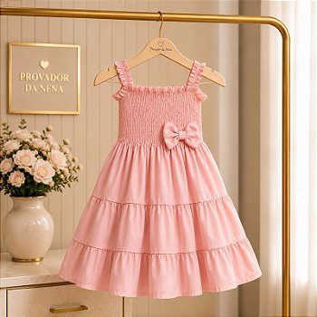 Vestido Infantil Feminino Premium - Delicado, Confortável e Elegante