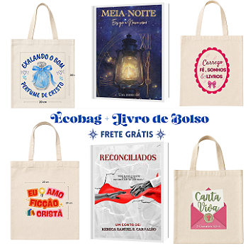 KIT Livro de bolso + Ecobag = FRETE GRÁTIS