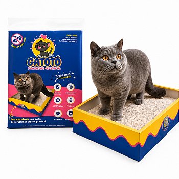 Caixa de Areia para Gato Descatável CatMyPet Portátil Gatoto