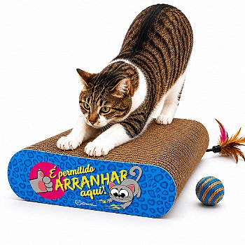 Arranhador para Gato com Catnip Dupla Face Leve Portatil e Resistente