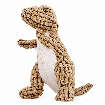 Brinquedo de Pelúcia Dinossauro Resistente com Som para Cães