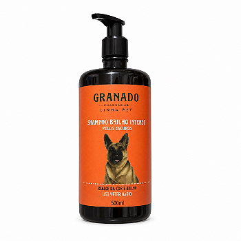 Shampoo Granado Pet Brilho Intenso Pelos Escuros 500ml