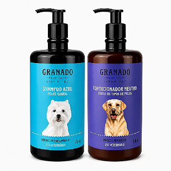 Kit Granado Shampoo Azul Pelos Claros + Condicionador Neutro