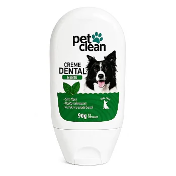 Creme Dental Pet Clean Menta para Cães e Gatos 90g