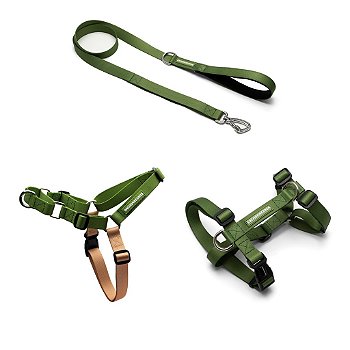 Kit Passeio Cachorro 3 Peças Peitoral Anti Puxão H Guia Cachorreiros P/M