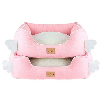 Cama Pet Linho e Sherpa Elegance Anjinho