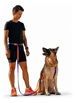 Guia Mãos Livres Cachorro Corrida Passeio 2m Cachorreiros