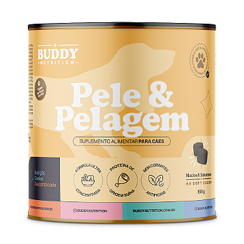 Pele & Pelagem - Suplemento Para Cães - Buddy Nutrition