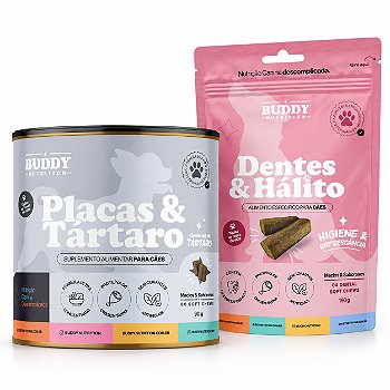 Kit Saúde Bucal Buddy Placas & Tártaro + Dentes & Hálito